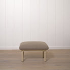 As Shown: 29"W x 22"H x 18"H | Fabric: Peak Taupe | Material: Solid & Engineered Oak | Finish: Sand