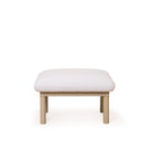 As Shown: 29"W x 22"H x 18"H | Fabric: Sheepskin White | Material: Solid & Engineered Oak | Finish: Sand