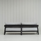 As Shown: in Vena Grey fabric.