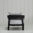 As Shown: in Vena Grey fabric.