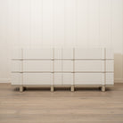 As Shown: Variant 3: (Body) Ash wire brushed in EdgeComb, (Base) Oak stained in Sand,Small