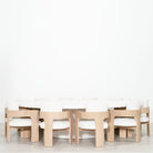 As Shown: in Rome Ivory, Mint White Natural finish.