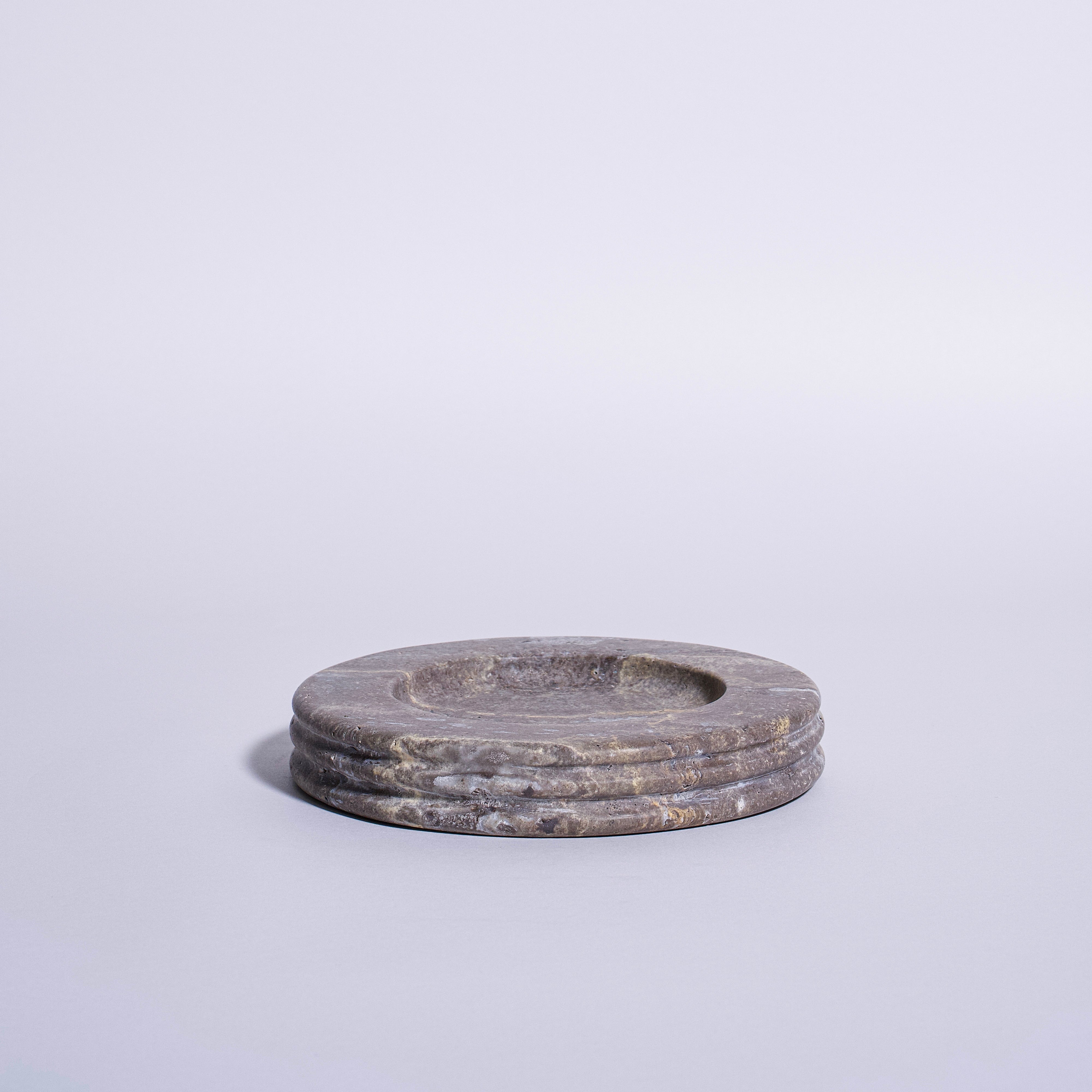 As Shown in Small, Silver Grey Travertine