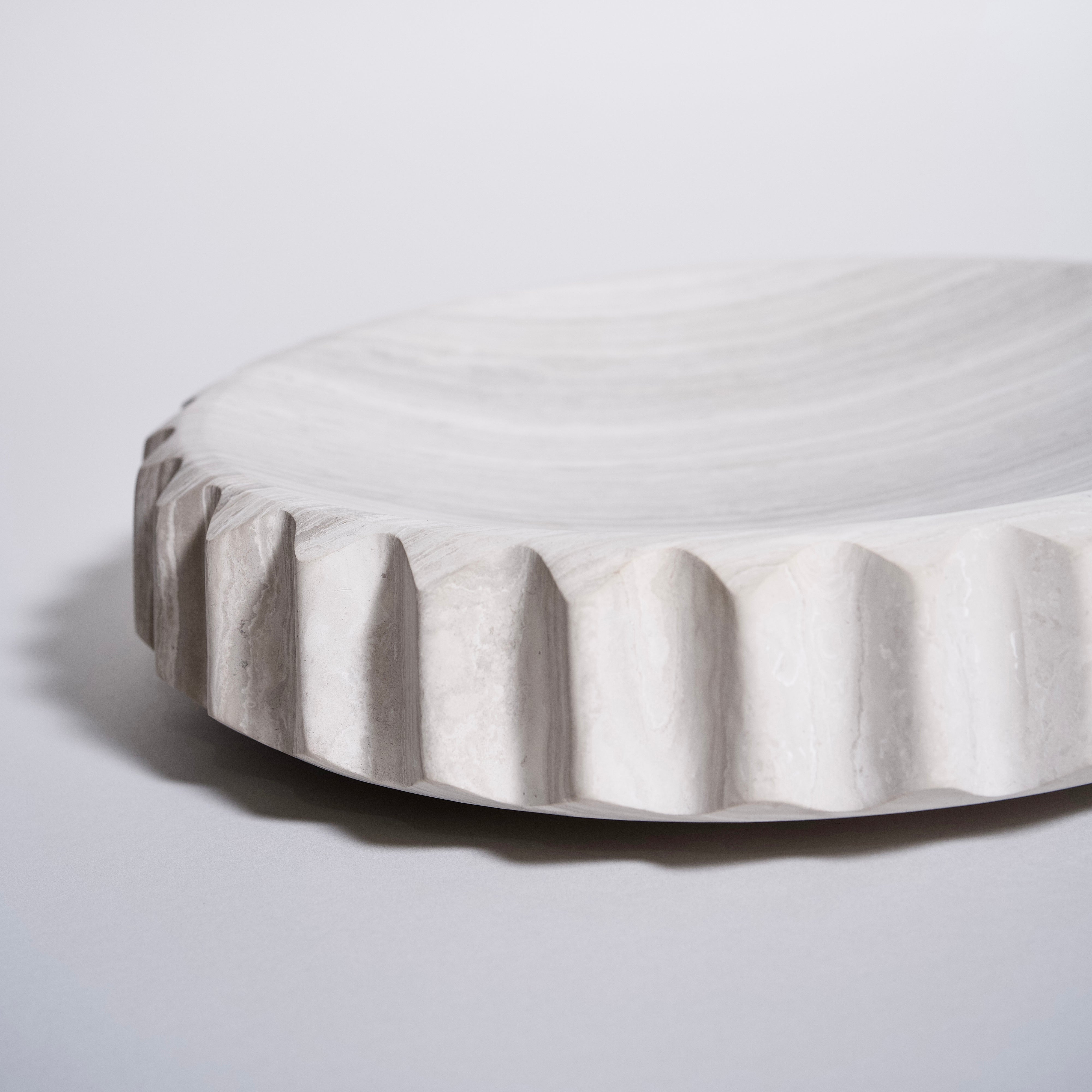 As Shown in Small, Wooden White Marble