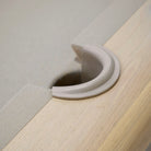 As Shown: Sadie S / Bullnosed Edge / Mint White Natural / Khaki Felt / Beige PocketsVariant 1 - Sadie S / Bullnosed Edge / Cashmere Brown (Discontinued Finish) / Khaki Felt / Beige Pockets