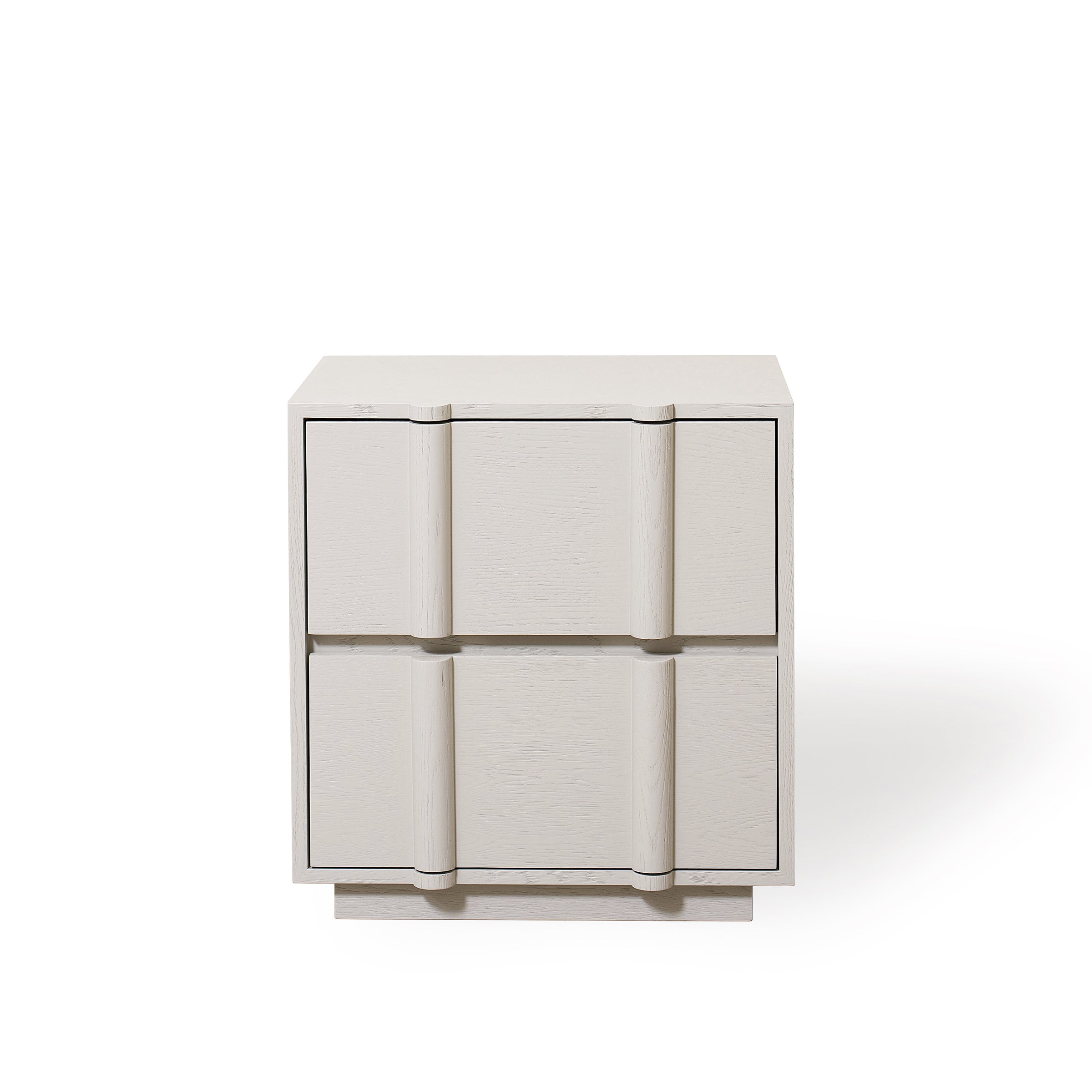 As Shown: 24"L x 20"D x 25"H | Material: Solid Ash | Finish: Wire Brushed Painted EdgeComb Grey