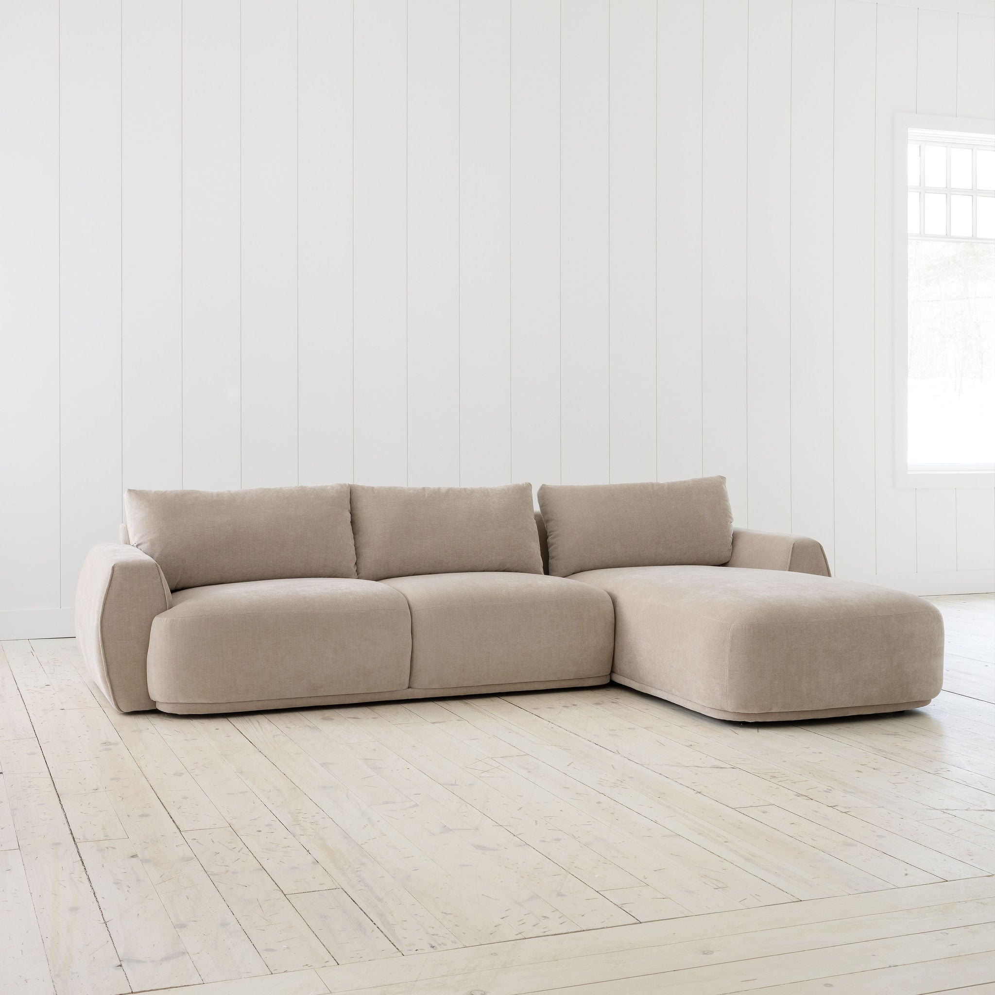 Solace 2 Piece Sectional in Canyon Sand Performance Fabric