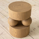 Sira Side Table 15.5" Dia in Honey