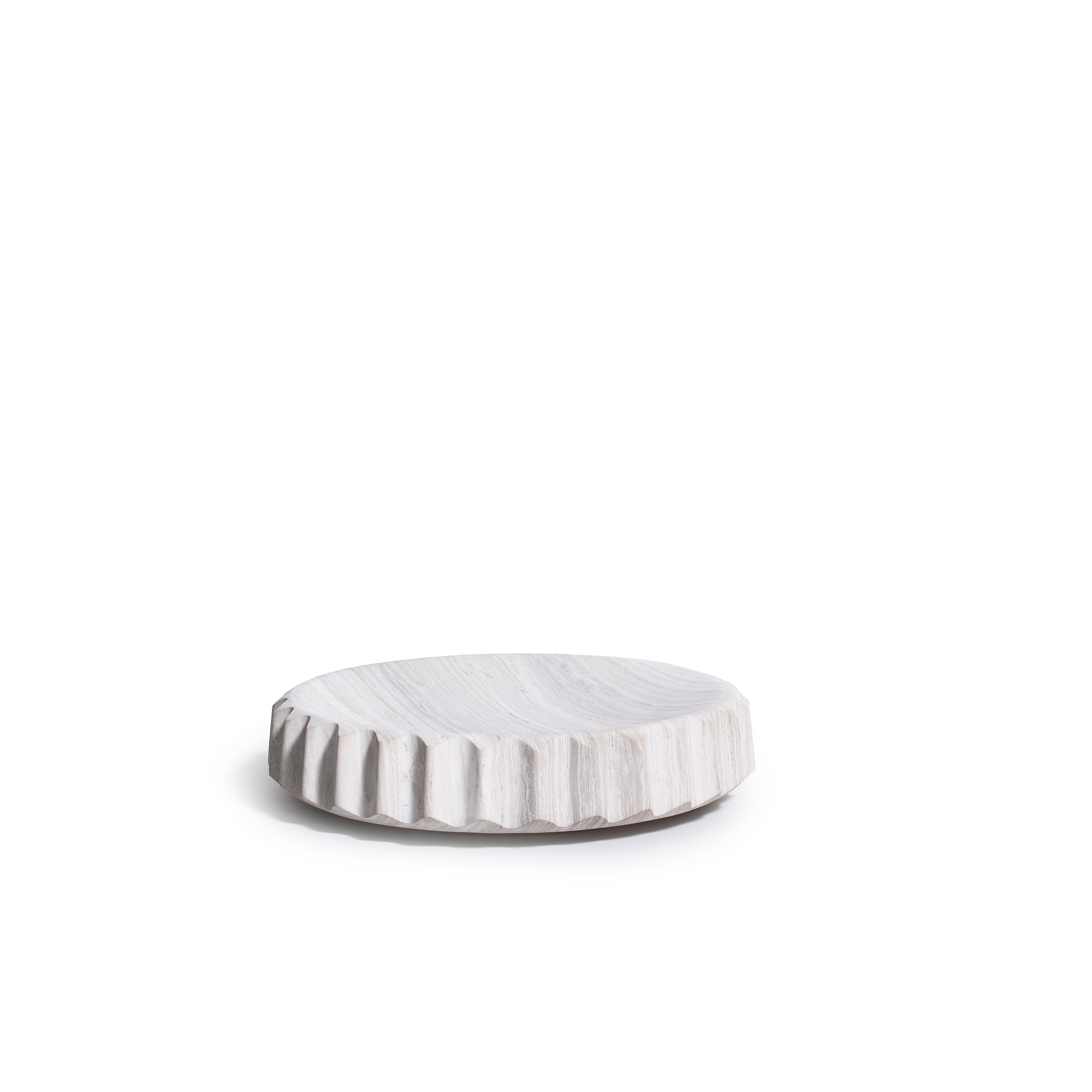 As Shown in Small, Wooden White Marble