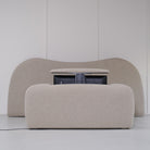 As Shown: Berber Taupe, Integrated TV Mechanism in Footboard