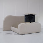 As Shown: Berber Taupe, Integrated TV Mechanism in Footboard