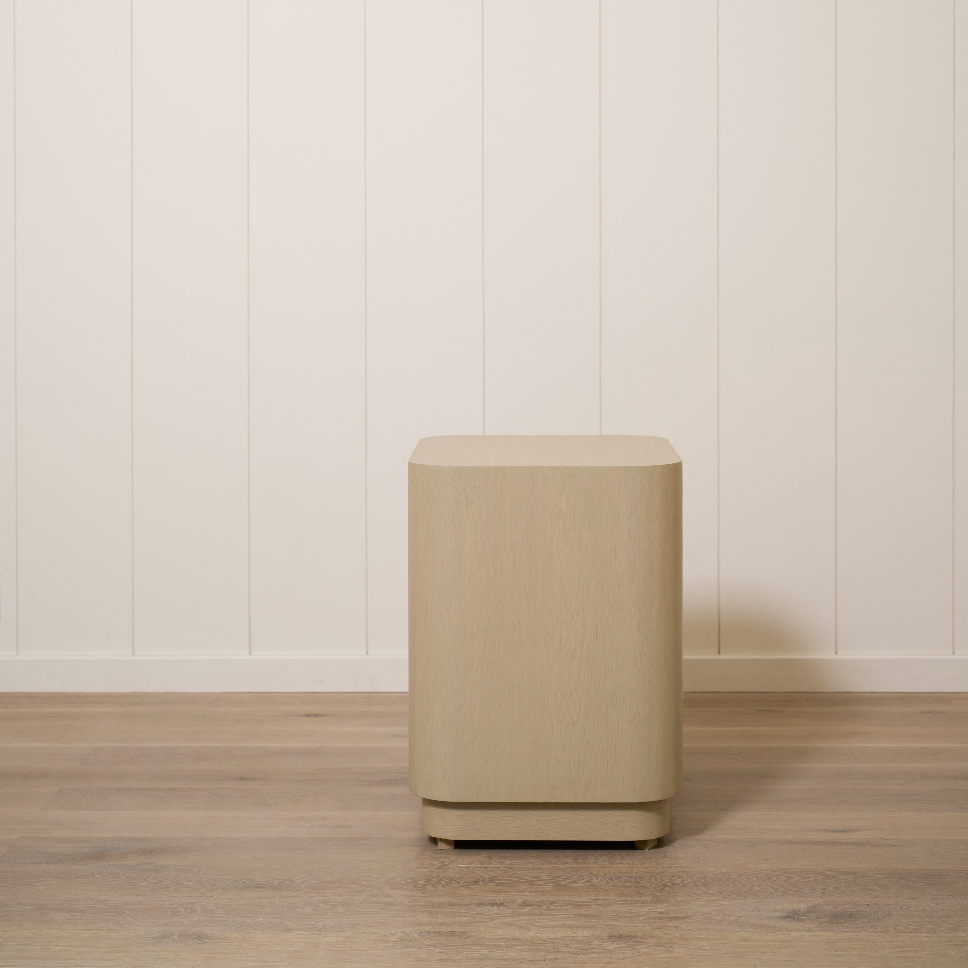 As Shown: 24"L X 20"D X 27"H | Material: Solid Oak | Finish: Natural