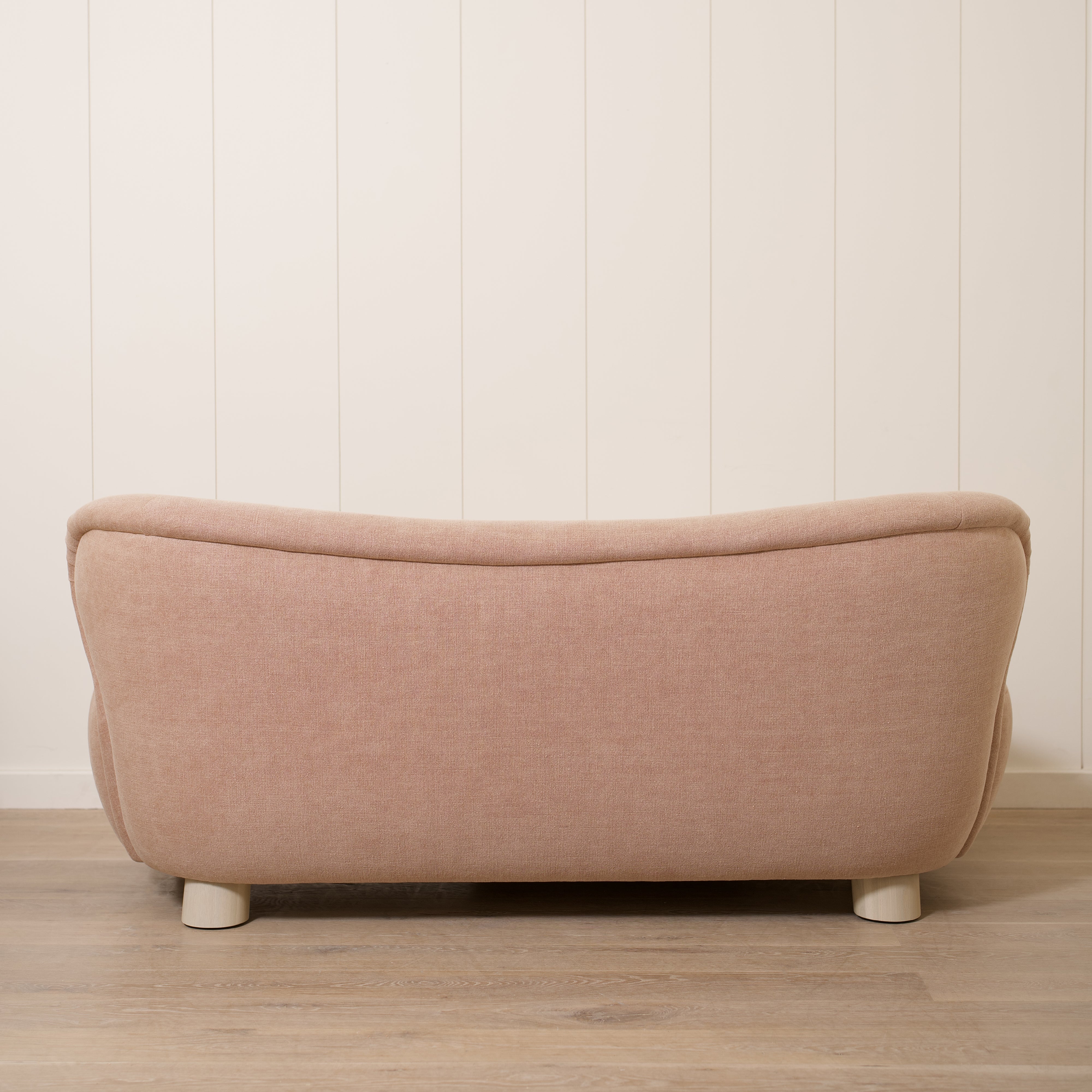 As Shown: 72"L x 35"D x 33"H | Style: Upholstered | Fabric: Granby Clay | Finish: Shell