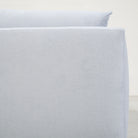 As Shown: in COM, legs finished in Mint White Super White.