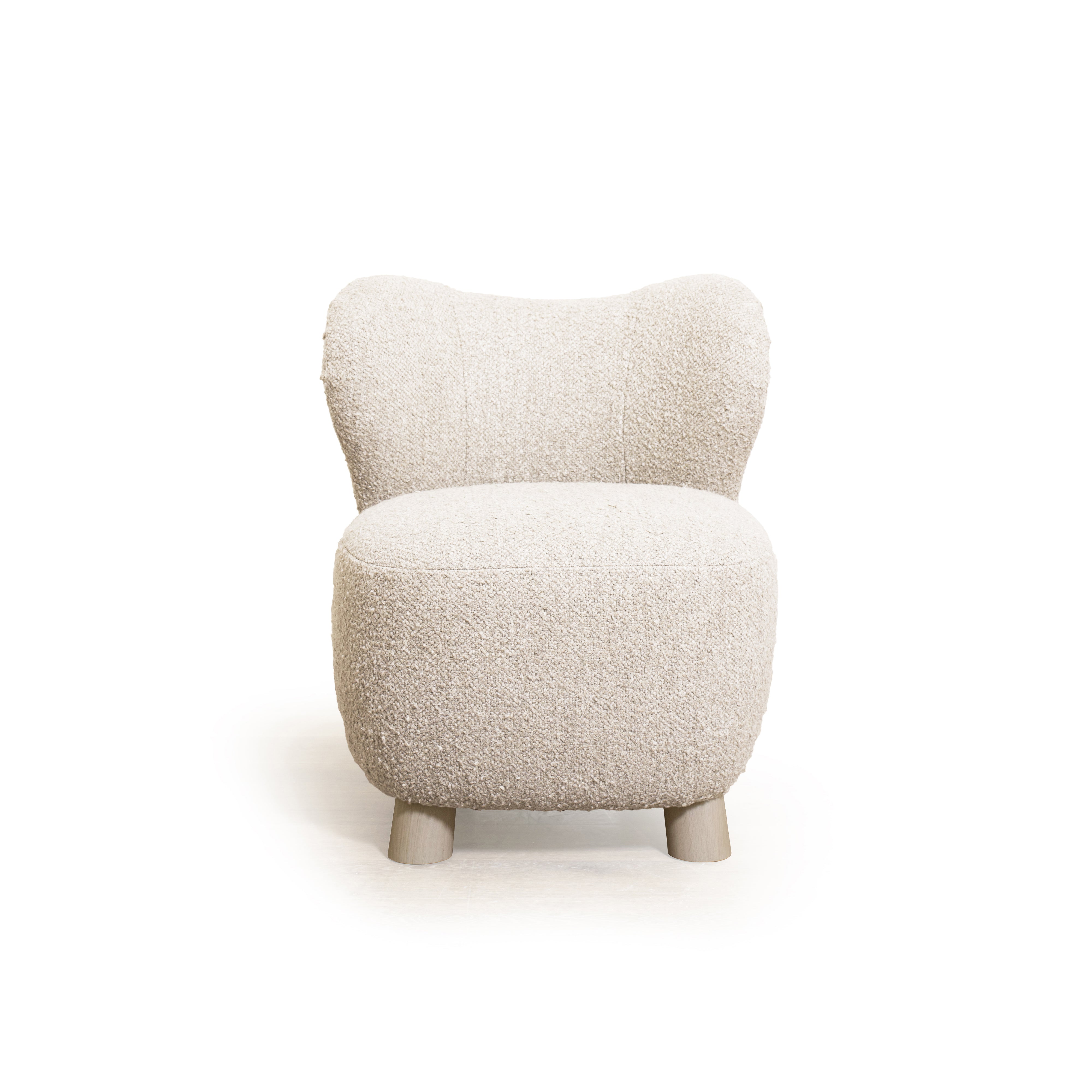 As Shown: 28"L x 29"D x 32.5"H | Style: Upholstered | Fabric: Berber Linen | Finish: Sand