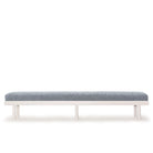 As Shown: in Arlo Oatmeal finished in Mint White Super White