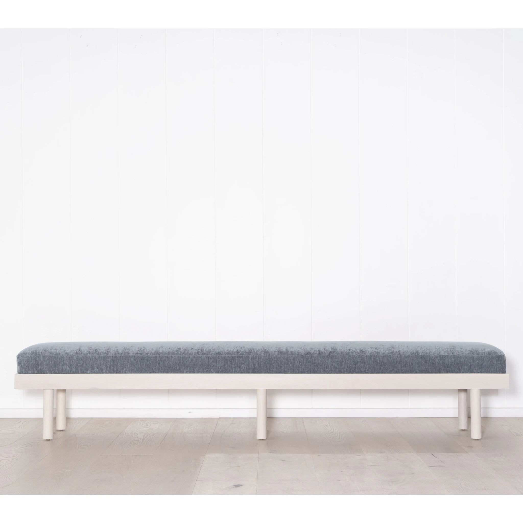 As Shown: in Arlo Oatmeal finished in Mint White Super White