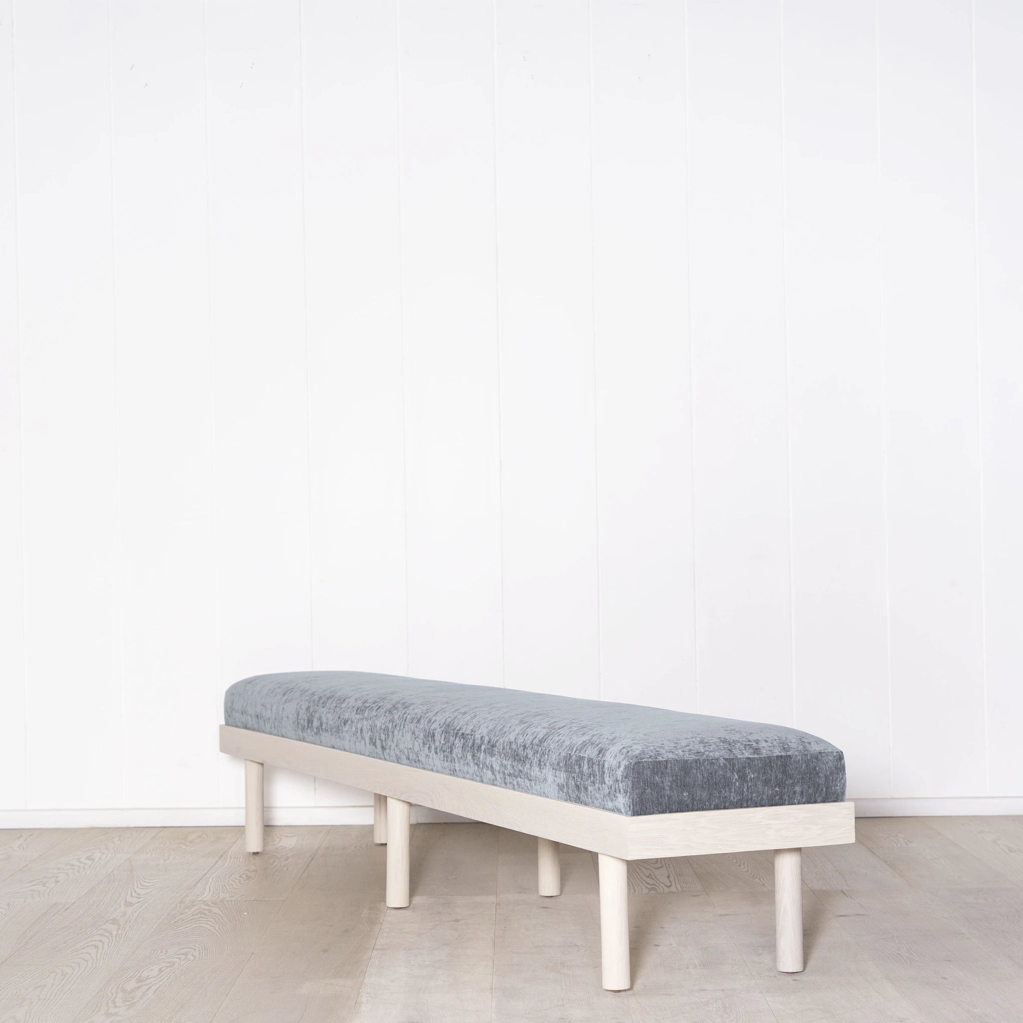 As Shown: in Arlo Oatmeal finished in Mint White Super White