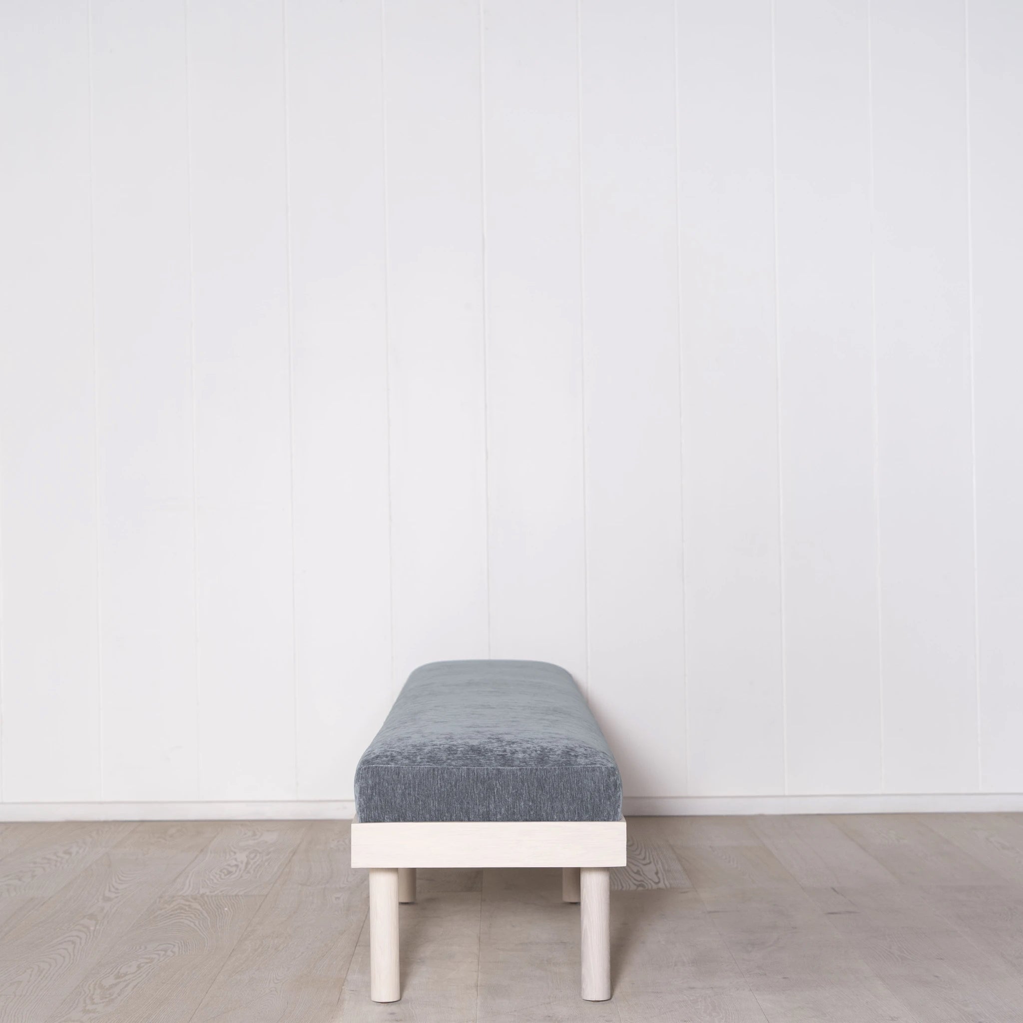 As Shown: in Arlo Oatmeal finished in Mint White Super White