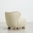 As Shown: Berber Natural, legs finished in Mint White Natural.