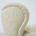 As Shown: Berber Natural, legs finished in Mint White Natural.