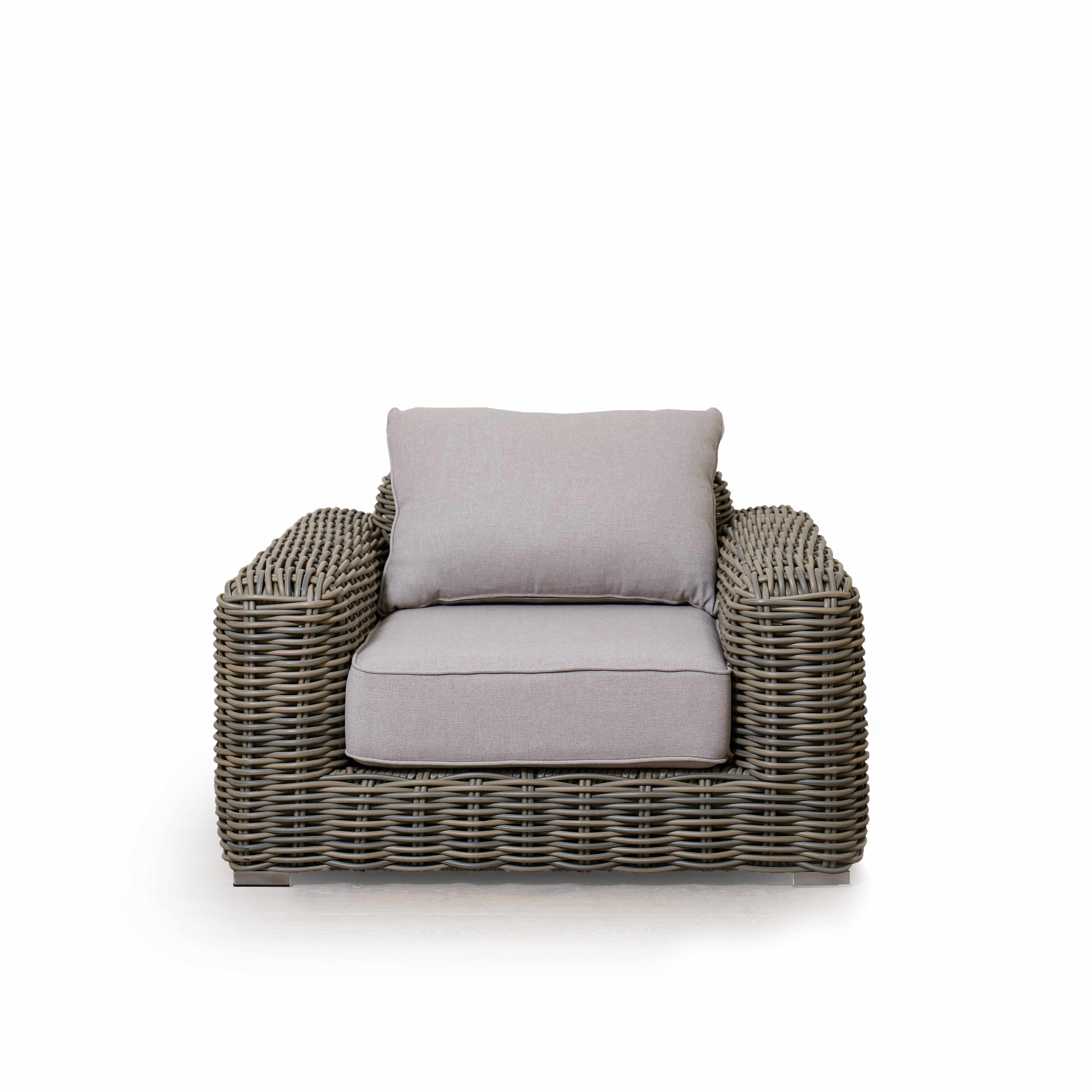 As Shown
Flax, Aluminum/Wicker