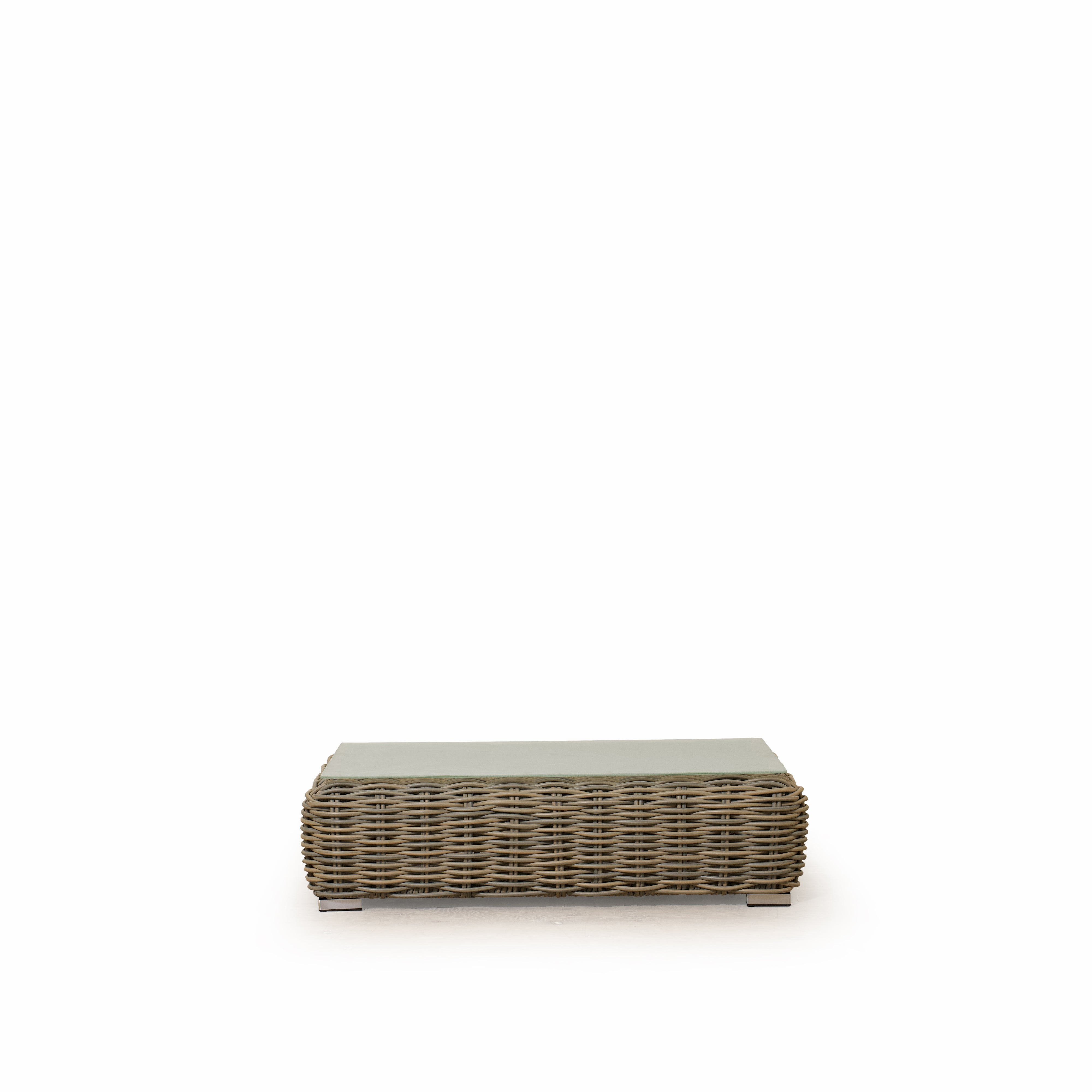 As Shown
Glass, Aluminum/Wicker