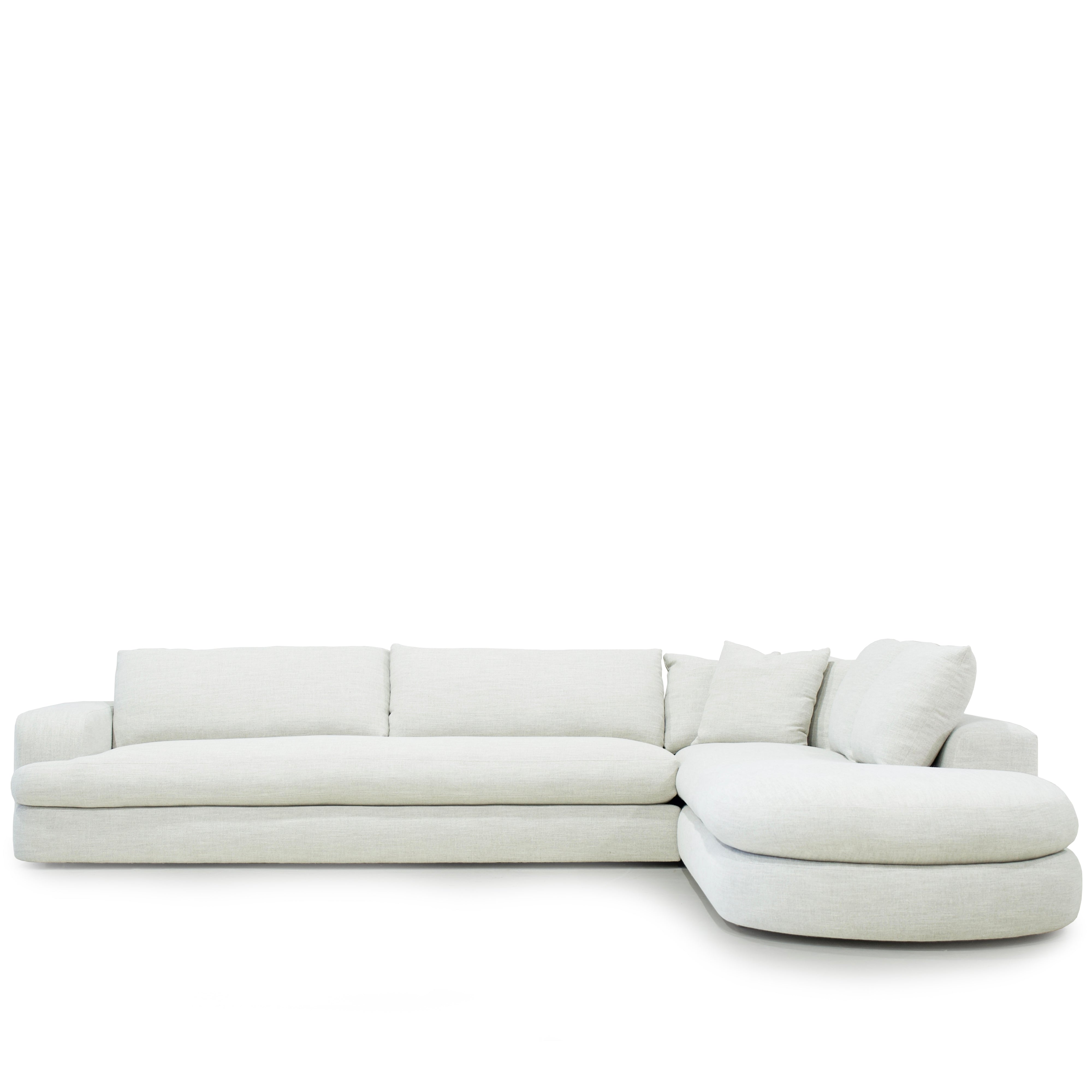 As Shown: in Belgian Fog. Oak finished in Mint White Super White.