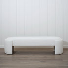As Shown: Upholstered | Fabric: Berber White | Finish: N/A