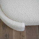 As Shown: Upholstered | Fabric: Berber White | Finish: N/A