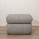 As Shown: 41"W x 37"D x 31"H | Style: Upholstered | Fabric: Berber Shale | Base: Stationary | Finish: Natural