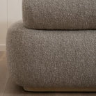 As Shown: 41"W x 37"D x 31"H | Style: Upholstered | Fabric: Berber Shale | Base: Stationary | Finish: Natural