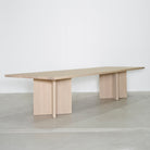 As Shown: in custom size, Mint White Natural finish.