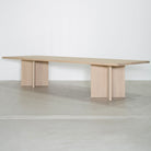 As Shown: in custom size, Mint White Natural finish.
