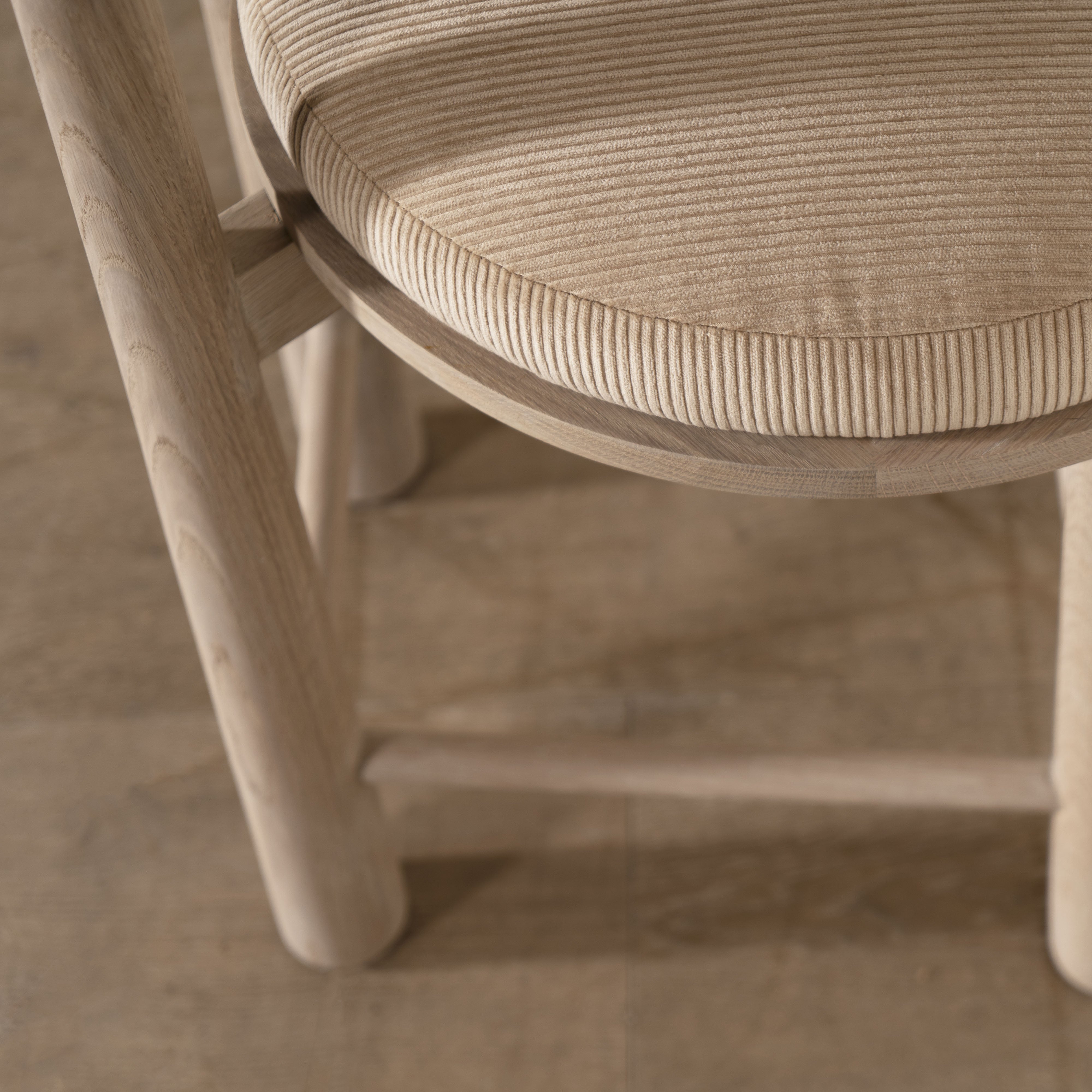 As Shown: in Sky Hemp back and Mila Cashew seat. Oak finished in Mint White Natural.