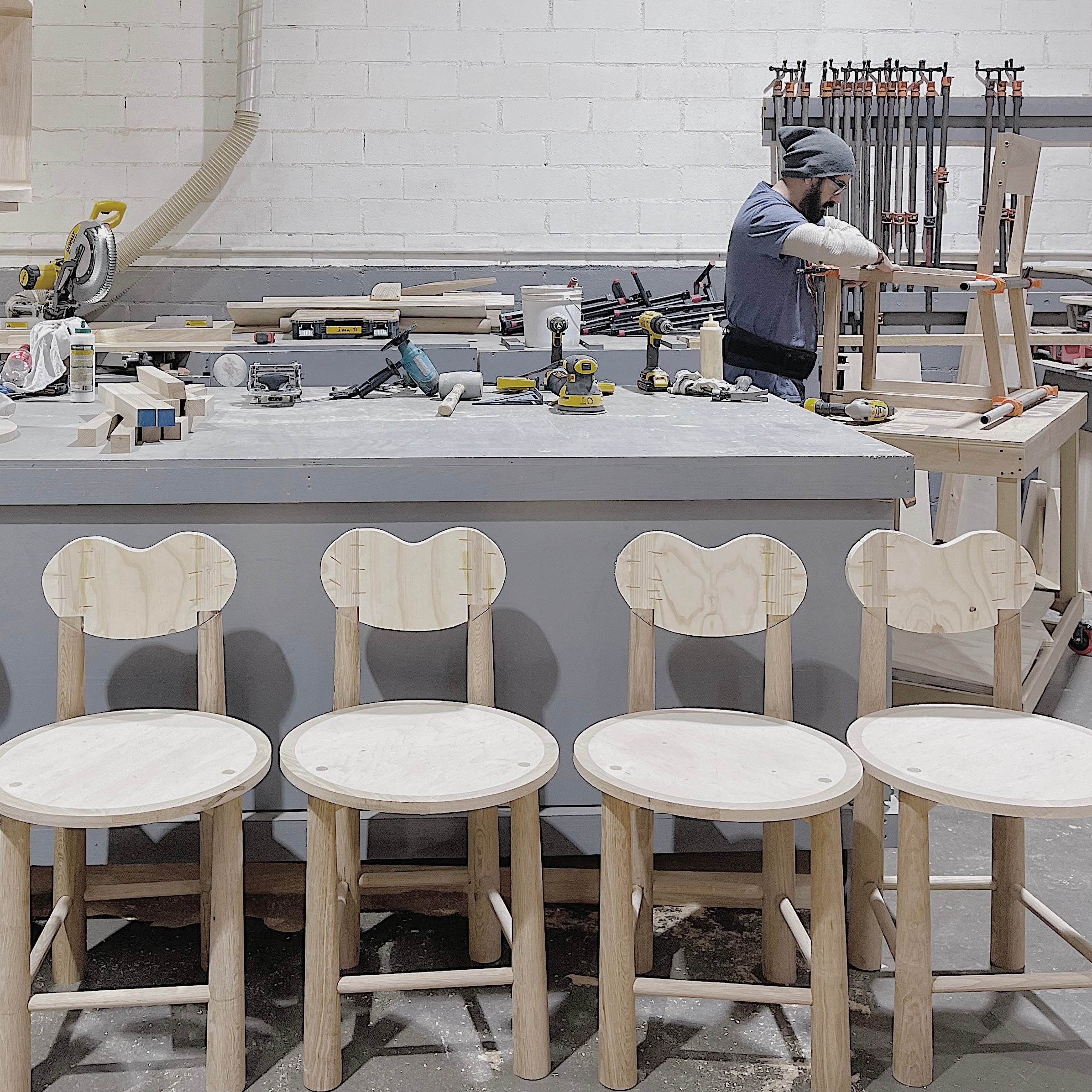 As Shown: in Sky Hemp back and Mila Cashew seat. Oak finished in Mint White Natural.