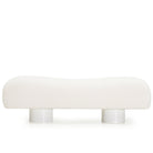 As Shown: in COM, oak legs wire brushed painted.