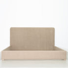 As Shown: in Sheepskin Toast, oak finished in Mint White Natural.