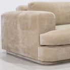 As Shown: Upholstered in Canyon Sand with a 2 over 1 Cushion Configuration