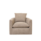 As Shown in Upholstered Peak Cocoa