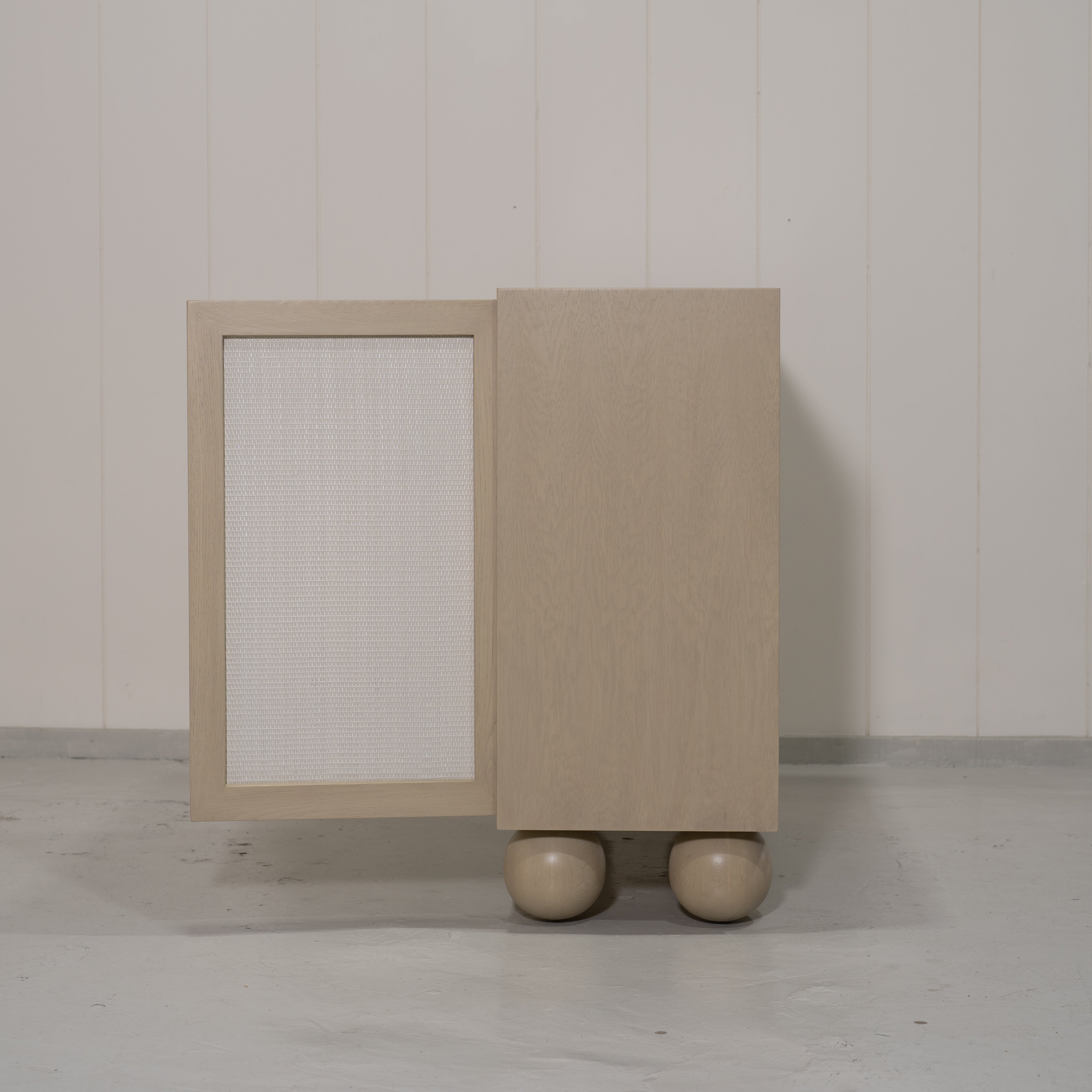 As Shown: Sand finish with EdgeComb Grey painted cane.