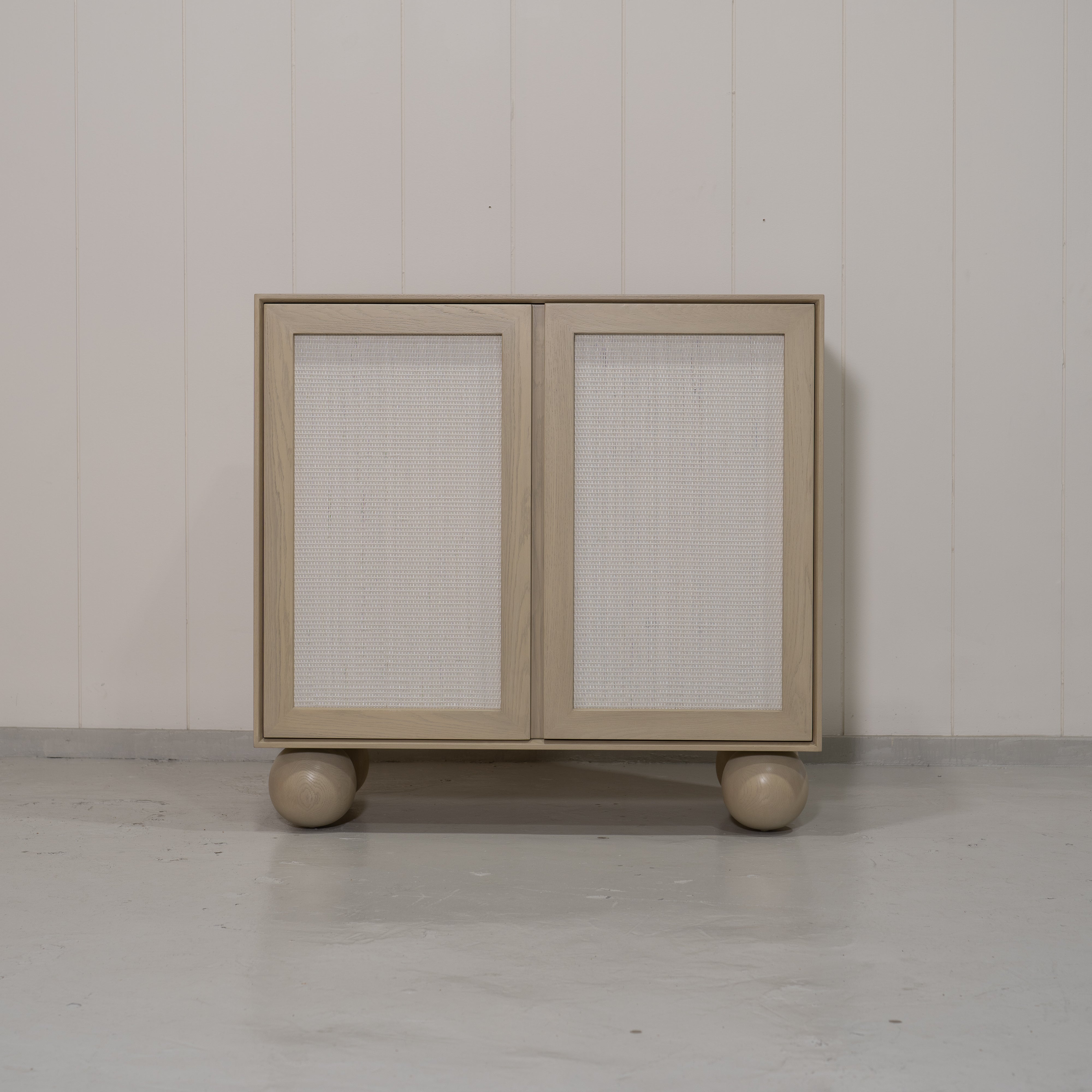 As Shown: Sand finish with EdgeComb Grey painted cane.