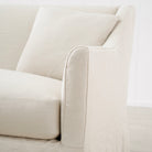 As Shown: Slipcovered in Fresno Sand with a 2 over 1 Cushion Configuration