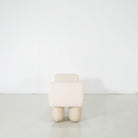 As Shown: in Teddy Ivory, oak finished in Mint White Natural.