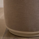 As Shown: 22"Dia x 17"H | Fabric: Vail Bark | Material: Solid & Engineered Oak | Finish: Sand