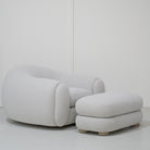 As Shown: 38"L x 20"D x 18"H | Style: Upholstered | Fabric: Marsh Oats | Finish: Natural