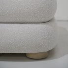 As Shown: 38"L x 20"D x 18"H | Style: Upholstered | Fabric: Marsh Oats | Finish: Natural