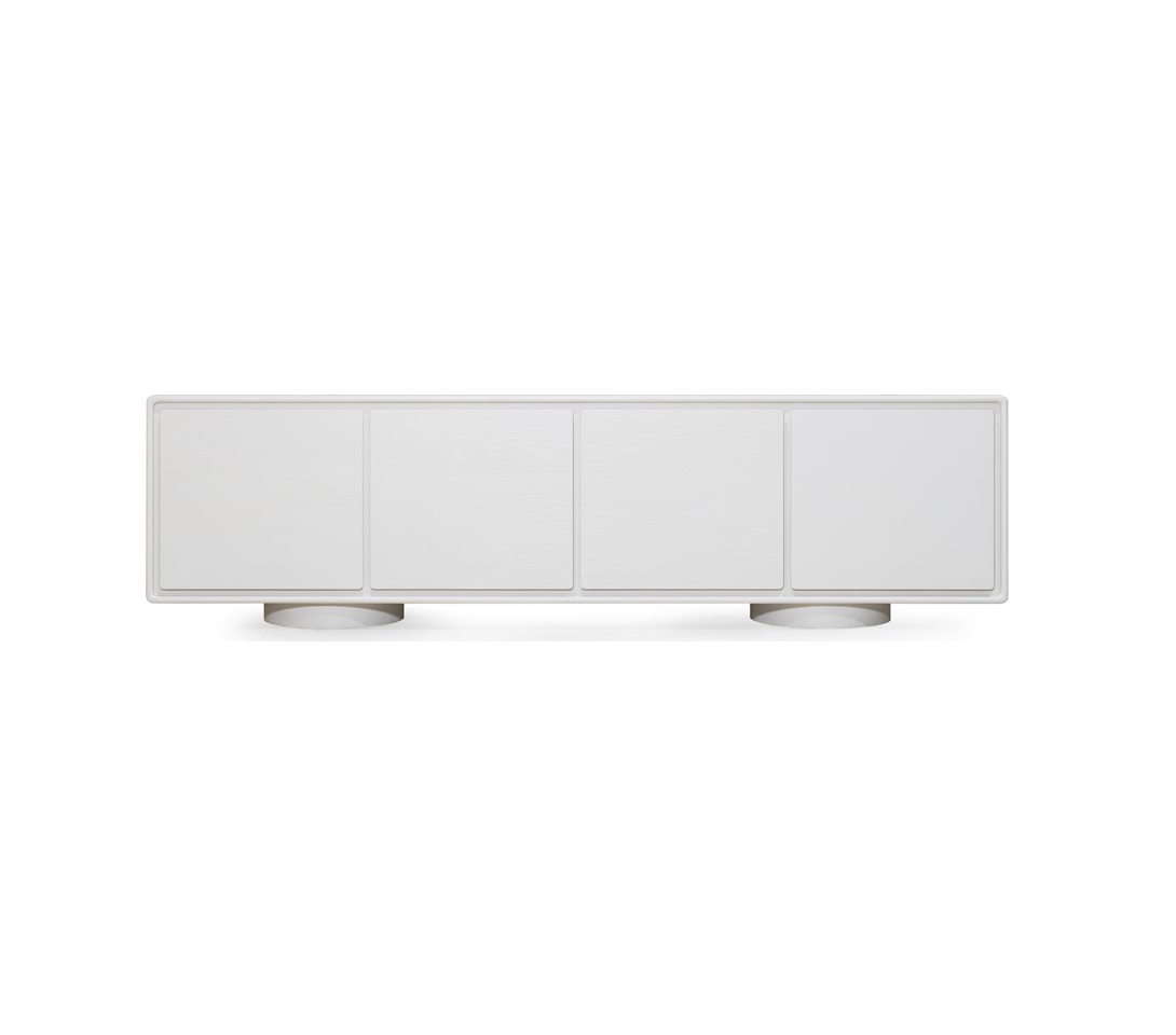 As Shown: 120"W x 18"D x 30"H | Limestone painted custom color