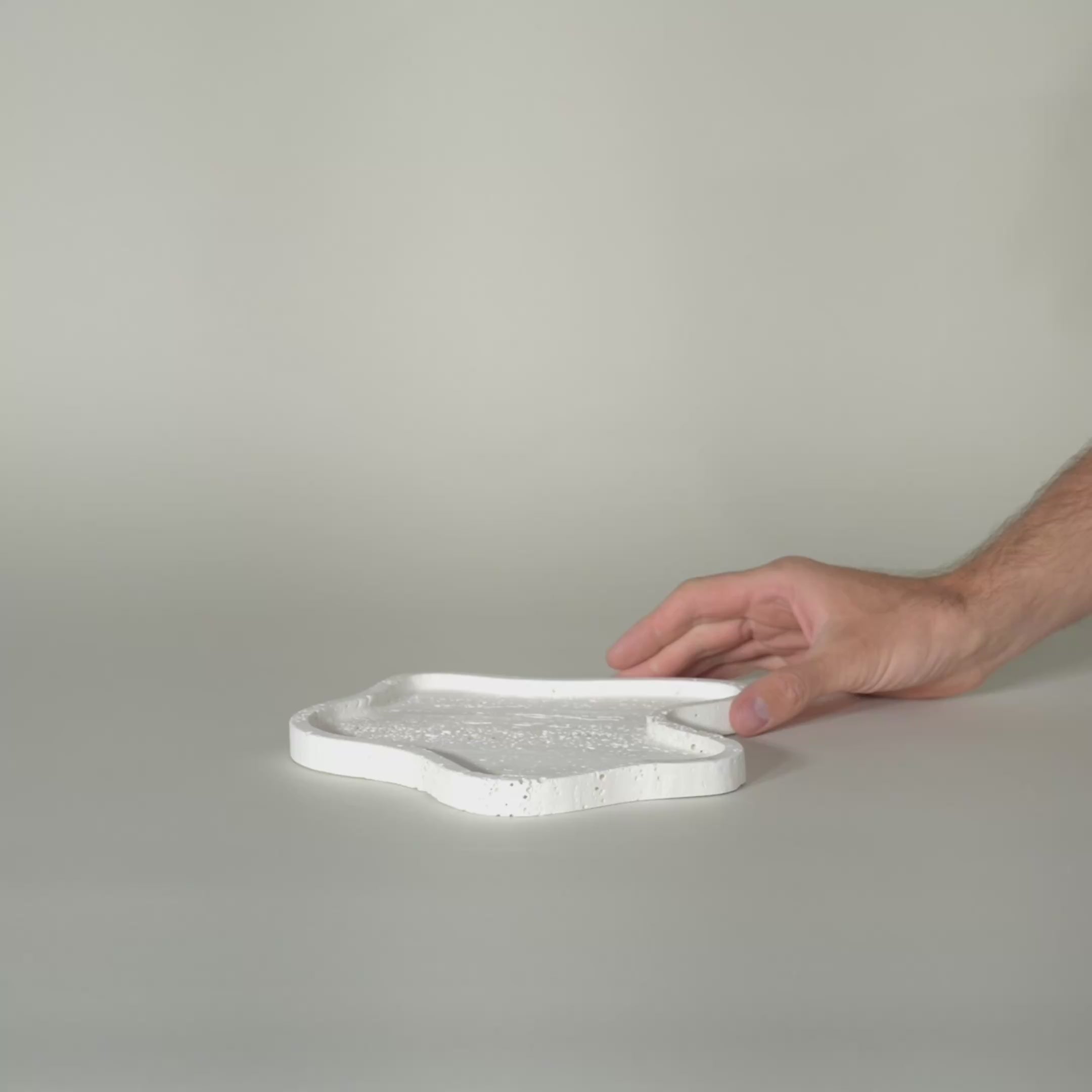 As shown in White Travertine