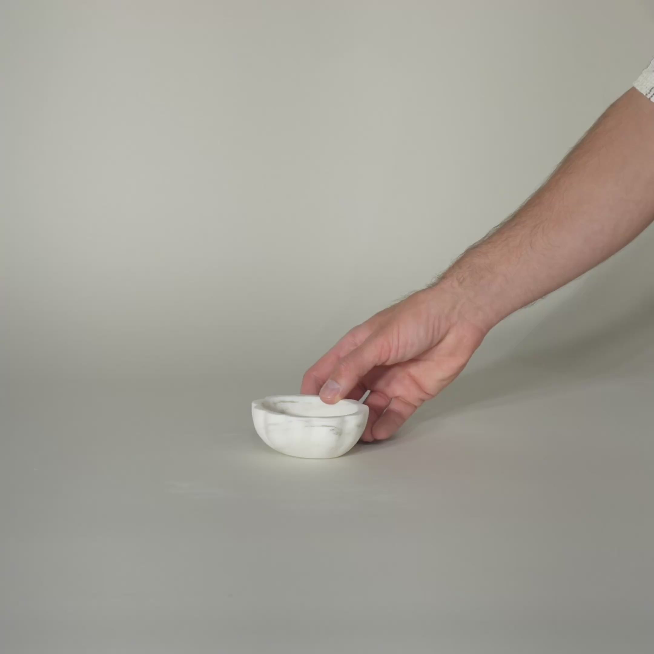 As Shown in Oriental Carrara White, Small